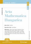 ACTA MATHEMATICA HUNGARICA